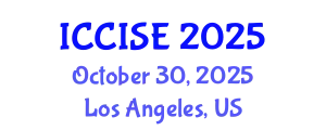 International Conference on Critical Infrastructure Systems Engineering (ICCISE) October 30, 2025 - Los Angeles, United States