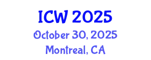 International Conference on Wastewater (ICW) October 30, 2025 - Montreal, Canada