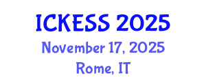 International Conference on Kinesiology, Exercise and Sport Sciences (ICKESS) November 17, 2025 - Rome, Italy