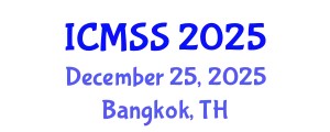 International Conference on Mathematical and Statistical Sciences (ICMSS) December 25, 2025 - Bangkok, Thailand