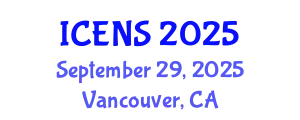 International Conference on Engineering and Natural Sciences (ICENS) September 29, 2025 - Vancouver, Canada