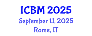 International Conference on Biomechanics (ICBM) September 11, 2025 - Rome, Italy