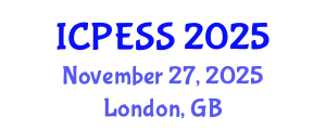 International Conference on Physical Education and Sport Science (ICPESS) November 27, 2025 - London, United Kingdom