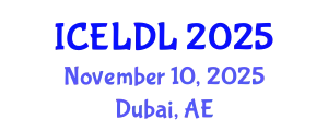 International Conference on E-Learning and Distance Learning (ICELDL) November 10, 2025 - Dubai, United Arab Emirates