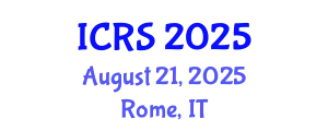 International Conference on Remote Sensing (ICRS) August 21, 2025 - Rome, Italy