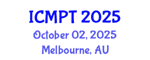 International Conference on Mycotoxins, Phycotoxins and Toxicology (ICMPT) October 02, 2025 - Melbourne, Australia