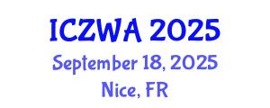 International Conference on Zoology and Wild Animals (ICZWA) September 18, 2025 - Nice, France