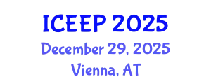 International Conference on Electrochemistry and Electrochemical Processes (ICEEP) December 29, 2025 - Vienna, Austria