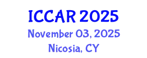 International Conference on Control, Automation and Robotics (ICCAR) November 03, 2025 - Nicosia, Cyprus