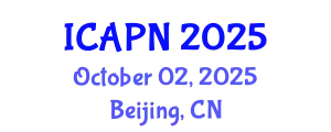 International Conference on Ageing, Psychology and Neuroscience (ICAPN) October 02, 2025 - Beijing, China