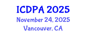 International Conference on Developmental Psychology and Adolescence (ICDPA) November 24, 2025 - Vancouver, Canada