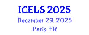 International Conference on Education and Learning Sciences (ICELS) December 29, 2025 - Paris, France