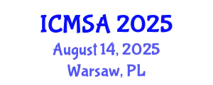 International Conference on Marine Science and Aquaculture (ICMSA) August 14, 2025 - Warsaw, Poland
