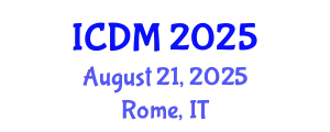 International Conference on Data Mining (ICDM) August 21, 2025 - Rome, Italy