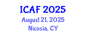 International Conference on Accounting and Finance (ICAF) August 21, 2025 - Nicosia, Cyprus
