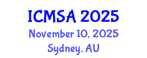 International Conference on Marine Science and Aquaculture (ICMSA) November 10, 2025 - Sydney, Australia