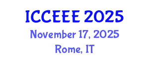 International Conference on Computing, Electrical and Electronic Engineering (ICCEEE) November 17, 2025 - Rome, Italy