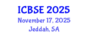 International Conference on Biomechanics and Sports Engineering (ICBSE) November 17, 2025 - Jeddah, Saudi Arabia