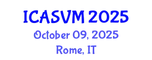 International Conference on Animal Science and Veterinary Medicine (ICASVM) October 09, 2025 - Rome, Italy