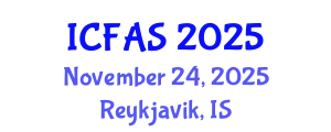 International Conference on Fisheries and Aquatic Sciences (ICFAS) November 24, 2025 - Reykjavik, Iceland