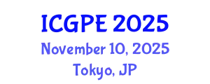 International Conference on Geosciences and Petroleum Engineering (ICGPE) November 10, 2025 - Tokyo, Japan