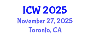 International Conference on Wastewater (ICW) November 27, 2025 - Toronto, Canada