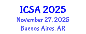 International Conference on Surgery and Anesthesia (ICSA) November 27, 2025 - Buenos Aires, Argentina