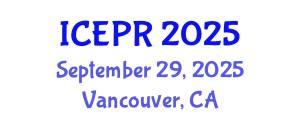 International Conference on Environmental Pollution and Remediation (ICEPR) September 29, 2025 - Vancouver, Canada
