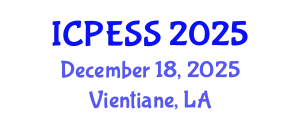 International Conference on Physical Education and Sport Science (ICPESS) December 18, 2025 - Vientiane, Laos