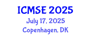 International Conference on Mechanical and Systems Engineering (ICMSE) July 17, 2025 - Copenhagen, Denmark