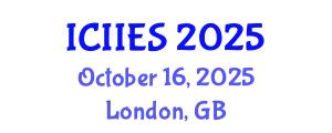 International Conference on Intelligent Information and Engineering Systems (ICIIES) October 16, 2025 - London, United Kingdom