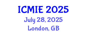 International Conference on Mechatronics, Manufacturing and Industrial Engineering (ICMIE) July 28, 2025 - London, United Kingdom