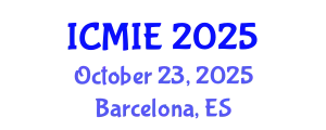 International Conference on Mechatronics, Manufacturing and Industrial Engineering (ICMIE) October 23, 2025 - Barcelona, Spain