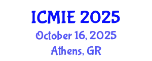 International Conference on Mechatronics, Manufacturing and Industrial Engineering (ICMIE) October 16, 2025 - Athens, Greece