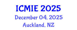 International Conference on Mechatronics, Manufacturing and Industrial Engineering (ICMIE) December 04, 2025 - Auckland, New Zealand