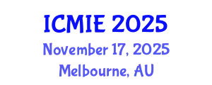 International Conference on Mechatronics, Manufacturing and Industrial Engineering (ICMIE) November 17, 2025 - Melbourne, Australia