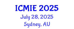 International Conference on Mechatronics, Manufacturing and Industrial Engineering (ICMIE) July 28, 2025 - Sydney, Australia