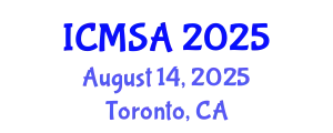 International Conference on Marine Science and Aquaculture (ICMSA) August 14, 2025 - Toronto, Canada