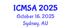 International Conference on Marine Science and Aquaculture (ICMSA) October 16, 2025 - Sydney, Australia