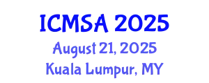 International Conference on Marine Science and Aquaculture (ICMSA) August 21, 2025 - Kuala Lumpur, Malaysia