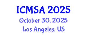 International Conference on Marine Science and Aquaculture (ICMSA) October 30, 2025 - Los Angeles, United States