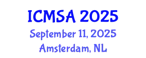 International Conference on Marine Science and Aquaculture (ICMSA) September 11, 2025 - Amsterdam, Netherlands