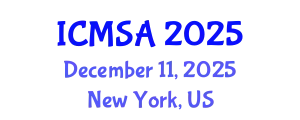 International Conference on Marine Science and Aquaculture (ICMSA) December 11, 2025 - New York, United States