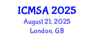 International Conference on Marine Science and Aquaculture (ICMSA) August 21, 2025 - London, United Kingdom