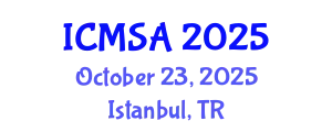 International Conference on Marine Science and Aquaculture (ICMSA) October 23, 2025 - Istanbul, Turkey