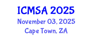 International Conference on Marine Science and Aquaculture (ICMSA) November 03, 2025 - Cape Town, South Africa