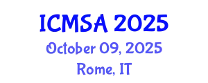 International Conference on Marine Science and Aquaculture (ICMSA) October 09, 2025 - Rome, Italy