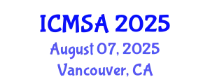 International Conference on Marine Science and Aquaculture (ICMSA) August 07, 2025 - Vancouver, Canada