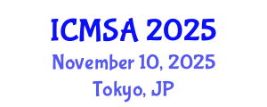 International Conference on Marine Science and Aquaculture (ICMSA) November 10, 2025 - Tokyo, Japan