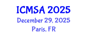 International Conference on Marine Science and Aquaculture (ICMSA) December 29, 2025 - Paris, France